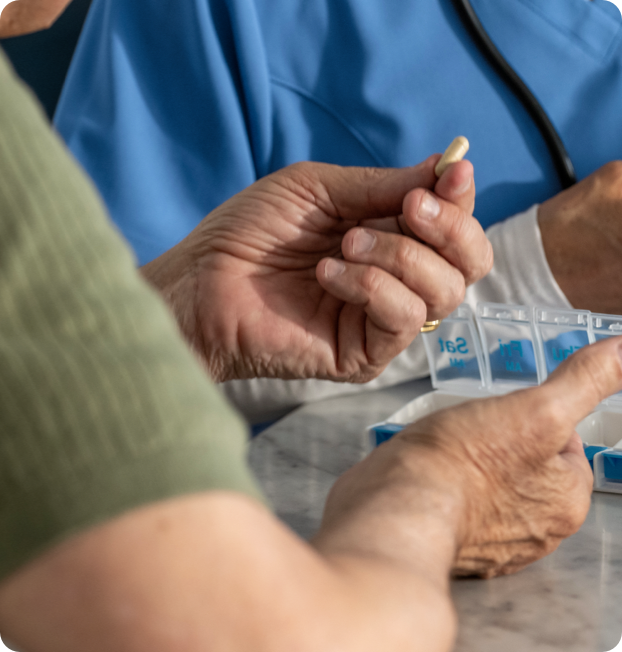 Home care in rockwall - taking medecine